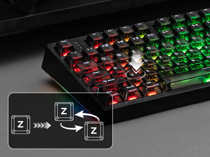 EPOMAKER HE108 100% ANSI US QWERTY Layout Wired/BT/2.4Ghz Wireless Hall Effect Mechanical Keyboard with SOCD/DKS & Rapid Trigger