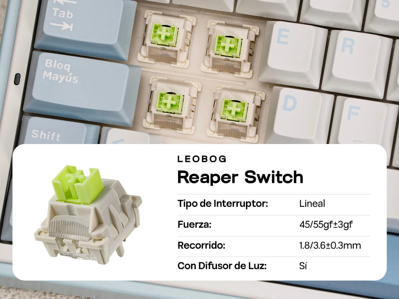 EPOMAKER AULA F75 ISO-ES 75% QWERTY español, teclado mecánico gaming inalámbrico con cable/Bluetooth/2.4GHz, hot-swap, montaje gasket y retroiluminación RGB