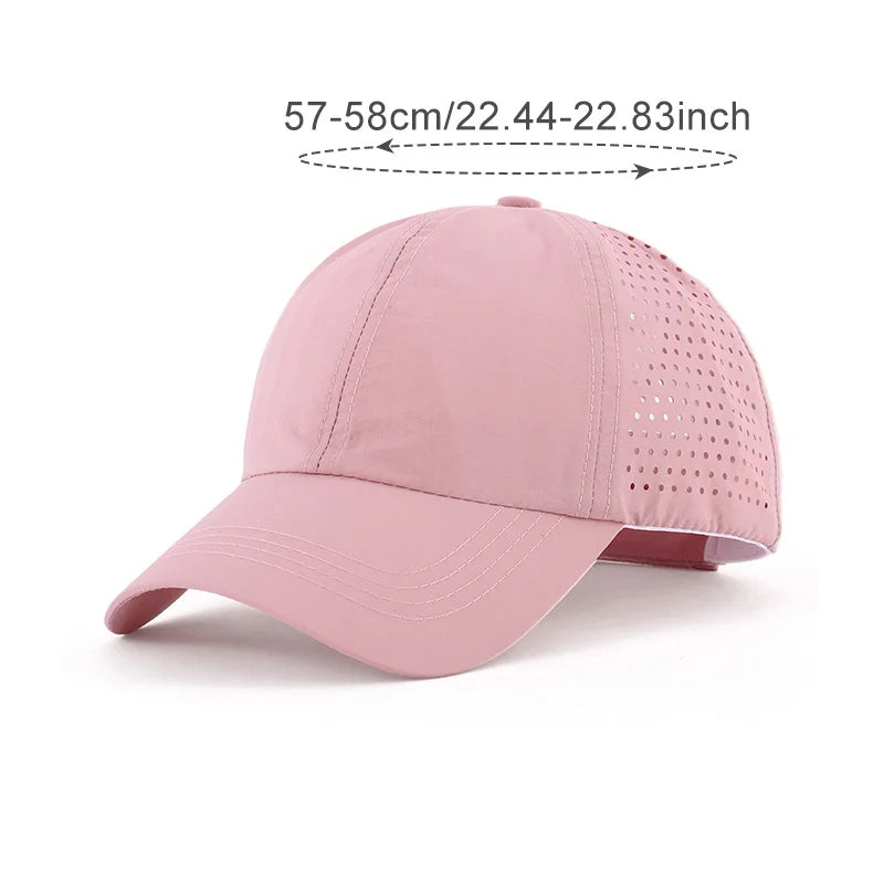 Casquettes pour femmes à queue de cheval, casquettes de baseball d'été à séchage rapide pour adolescentes, chapeaux de soleil, chapeaux de sport décontractés en maille, chapeaux d'été pour femmes, pour les activités de plein air et les voyages