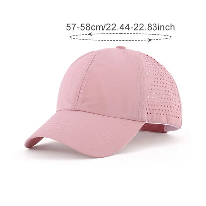 Casquettes pour femmes à queue de cheval, casquettes de baseball d'été à séchage rapide pour adolescentes, chapeaux de soleil, chapeaux de sport décontractés en maille, chapeaux d'été pour femmes, pour les activités de plein air et les voyages