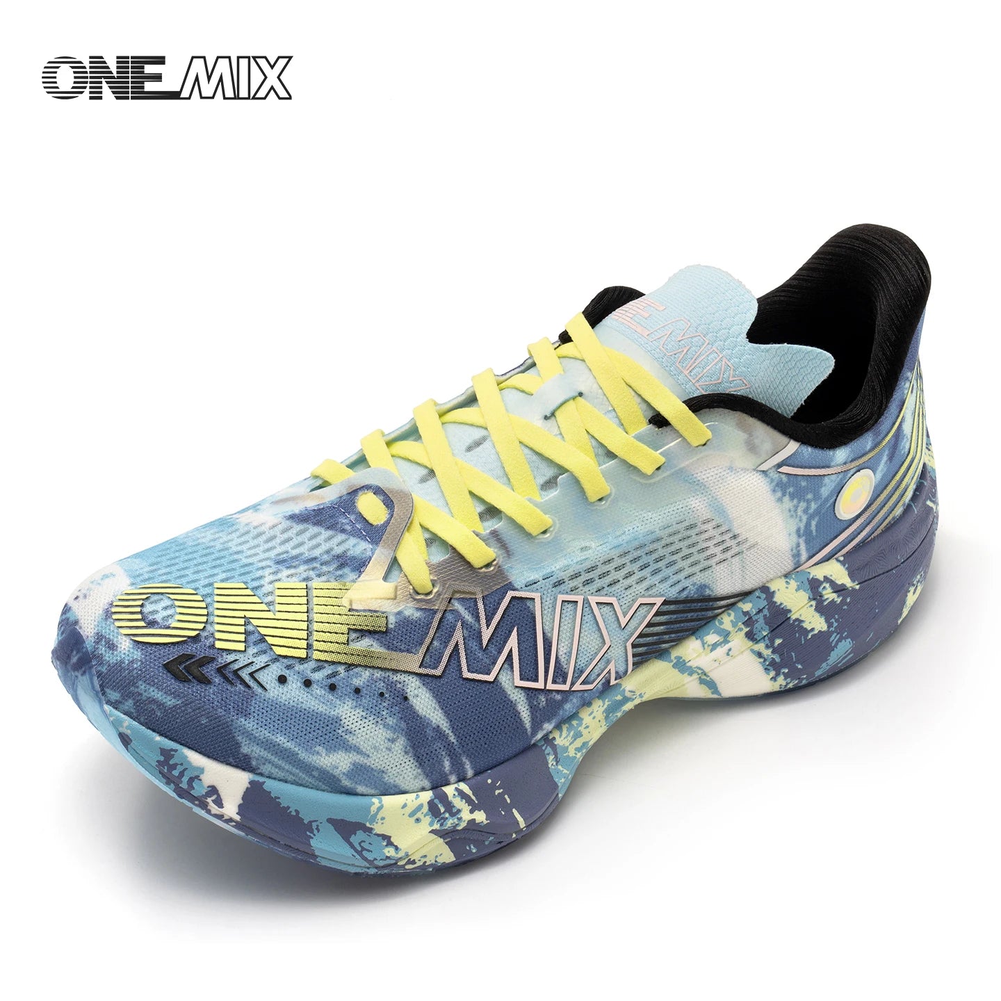 ONEMIX Nylon Carbon Board Marathon Running Racing Shoes, Professional Stable Support, Shock Relief, Ultra-light Rebound Sneakers