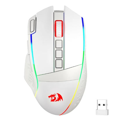 Rato Gaming Sem Fios Redragon M991 26000 DPI 3 Modos para Jogadores, 9 Botões Macro, Iluminação RGB, Preto