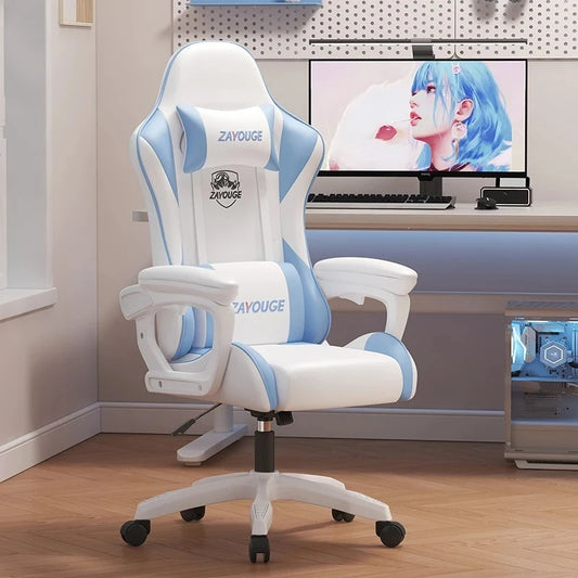Ergonomic Office Chair with Back Support, Adjustable Height Swivel Gaming Chair with Armrests, Computer Desk Chair for Home Office & Work