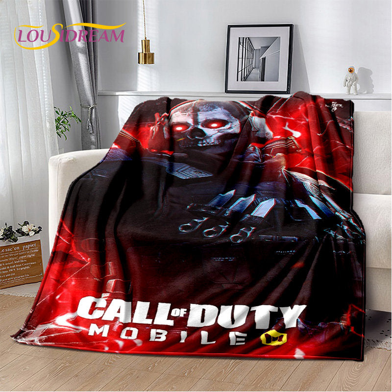 Κουβέρτα 3D COD, απαλή λούτρινη κουβέρτα gamer Call of Duty, φανελένια κουβέρτα ριχτάρι για σαλόνι, υπνοδωμάτιο, κρεβάτια, καναπέ και κάλυμμα γραφείου