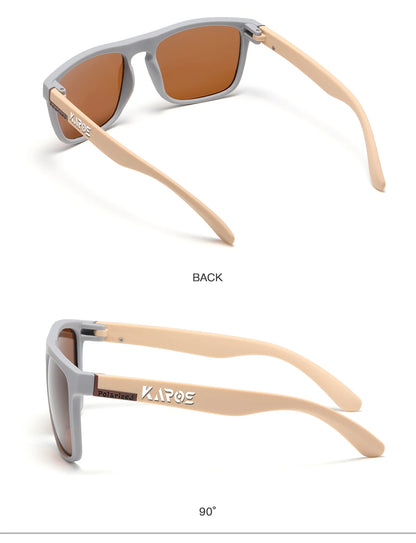 Karos Vintage Polarized Sunglasses Fashion Square Travel Driving Fishing Glasses Men Women Sports UV400 Eyewear Box YZ2024WB