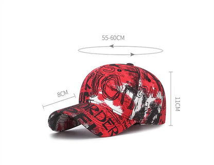 New Cool Fashion Graffiti Women Men Caps Hat Female Male Sport Visors Baseball Cap Street Trend Sun Hat For Women Men