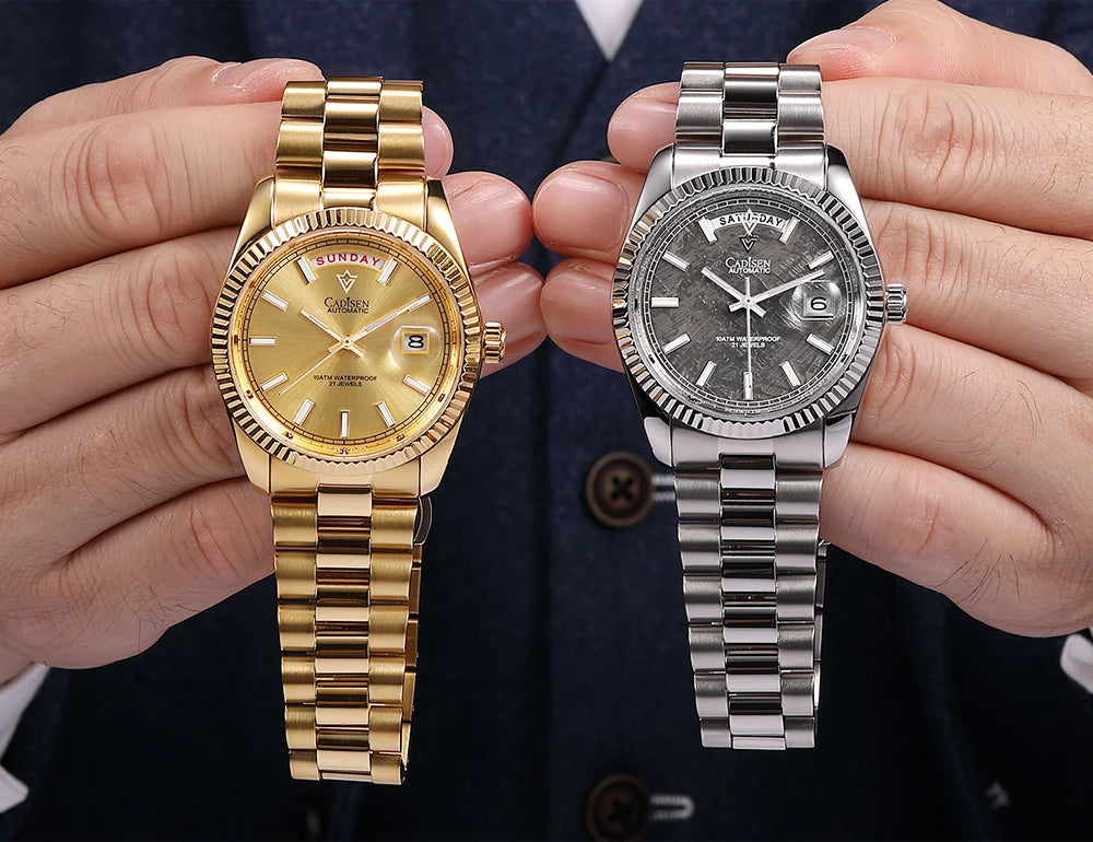 CADISEN DD40 Men's Watches Luxury Automatic Watch Men AR Sapphire Glass Mechanical Wristwatch Men 10Bar MIYOTA 8285 Movement 2023 New