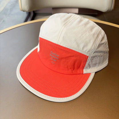 2026 New 5 Panel Running Cap Men Women Lightweight Quick Dry Nylon Hat Outdoor Sports Breathable Flat Brim Baseball Cap