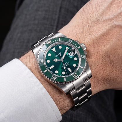 Sugess Men of Watch Automatic Mechanical ST2130 Movement Wristwatches 200M Water Resistant Sapphire Crystal Adjust Clasp S421