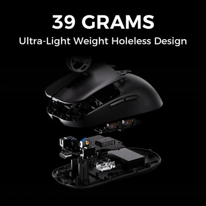 MCHOSE L7 Ultra Wireless Gaming Mouse PAW3395 26K Sensor, 8K Polling, 39g Ultra-Lightweight Tri-Mode Gaming Mouse with Bluetooth, 2.4GHz & Wired