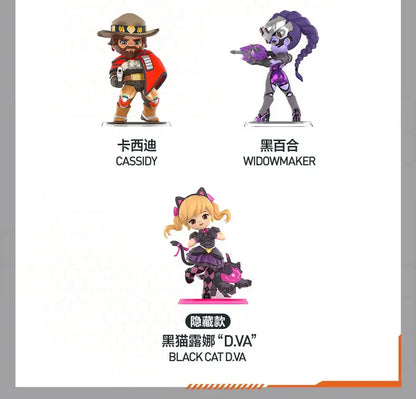 POP MART Seria Overwatch „Play of The Game” – Cutie surpriză originală cu conținut aleatoriu – Figurine drăguțe de anime, ornamente și figurine de acțiune