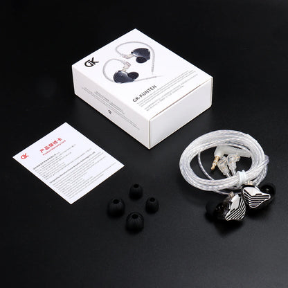 KZ GK Kunten HiFi IEM Earphones 1DD Dynamic Driver In-Ear Earbuds with 2-Pin Detachable Cable, Metal Audiophile Gaming Headset