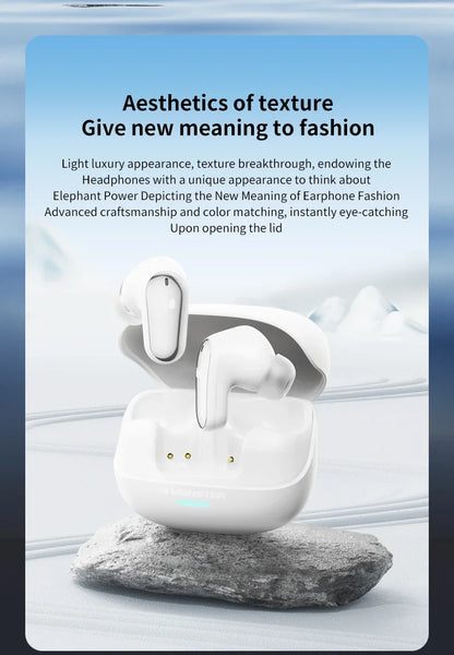 New Monster MQT52 TWS Wireless Gaming Headset Bluetooth 5.4 HIFI Stereo Music Earphones Talking Noise Canceling Earbuds