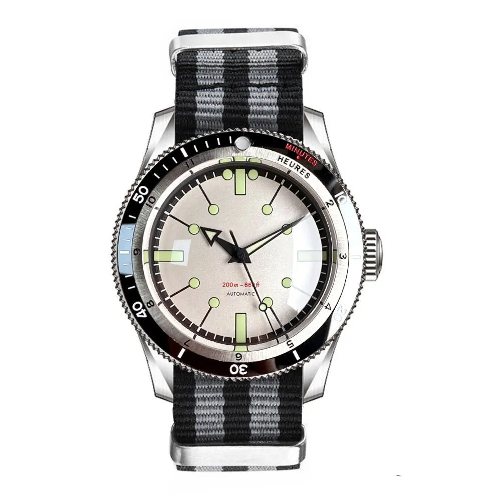 Tandorio Red Blue 40mm PT5000 Japan NH35A Mechanical Automatic Dive Men Watch 20ATM Waterproof Domed Sapphire Screw Crown Reloj