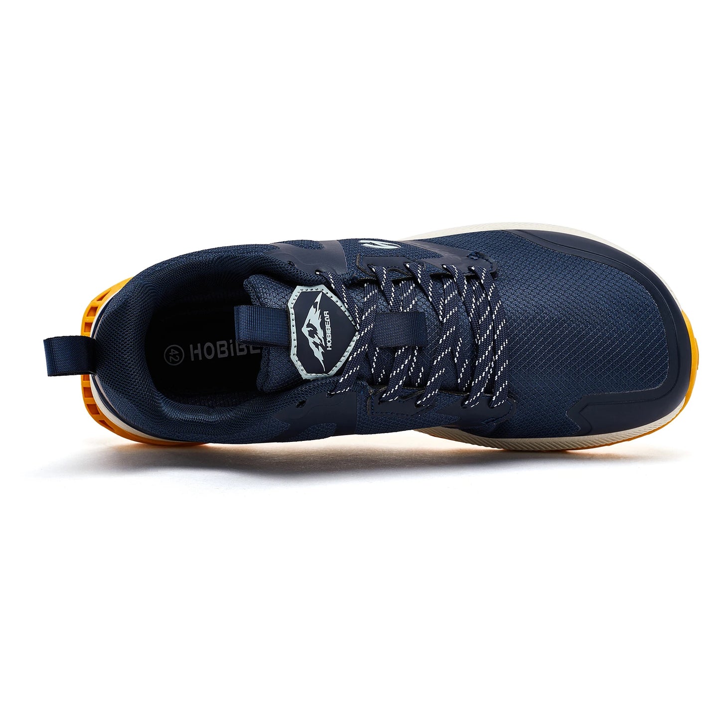 HOBIBEAR Unisex Hiking Sneakers Lace-Up Walking Shoes Outdoor Travel Artificial Leather Sneakers