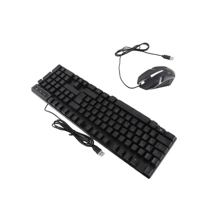 Keyboard Mouse Combo 4-piece Gaming Combo Ergonomic 104 Keys Keyboard 4-color Breathing Light Mouse Headset Anti-slip Mouse Pad