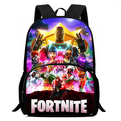 Popular Game Fortnite Kids Backpacks for Boys and Girls, Student Birthday Gift, Child School Bags with Large Capacity, Durable Camping Rucksack