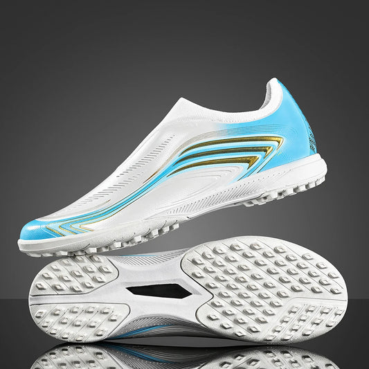 Chaussures de football TF pour hommes et femmes, dessus à toucher lisse, crampons résistants à l'usure, chaussures de football d'entraînement pour adultes