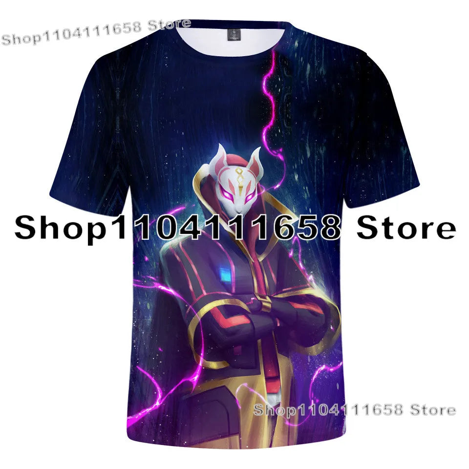 Banana Peely T-shirt Women's Tee Kids F-Fortnite T Shirt for 3D Printed Men's Battle Royale Game Summer Tops Birthday Gifts