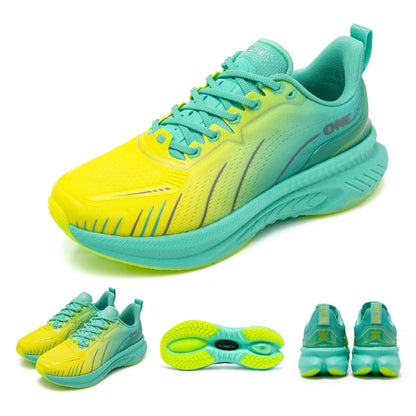 ONEMIX Nouvelles chaussures de course à amorti pour hommes, adaptées aux coureurs intensifs, à lacets, sportives, pour femmes, antidérapantes, d'extérieur, athlétiques, baskets pour hommes