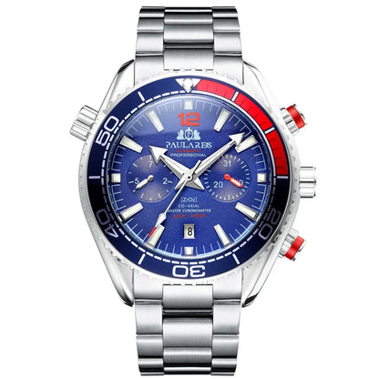 PAULAREIS P Brand Luxury Automatic Watch Men Fashion Calendar Waterproof Luminous Watch Stainless Steel Mechanical Watches Mens