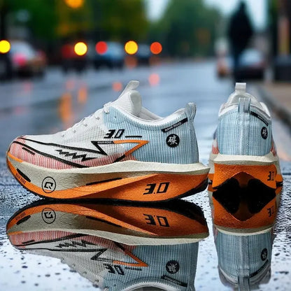 Zapatillas de running especializadas con placa de carbono para maratón, deportivas para hombre y mujer, transpirables, ligeras, cómodas y antideslizantes