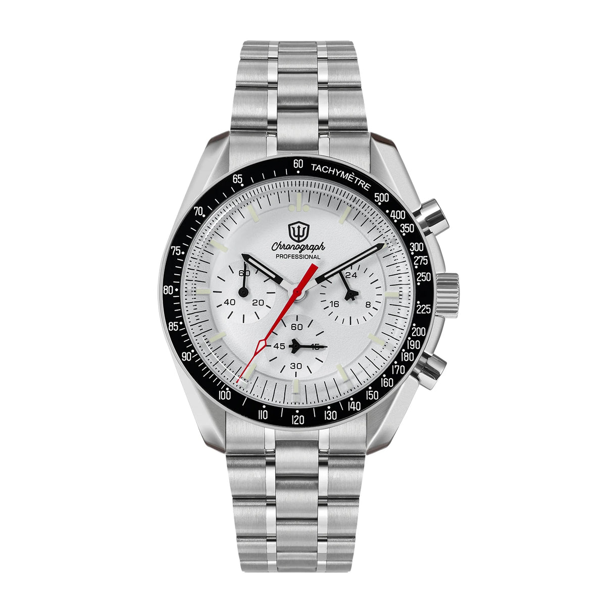 Watchdives WD1863 39mm VK63 Chronograph Watch OTF Clasp Sweep Quartz Movement Sapphire Luminous 100m Waterproof Watches