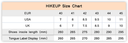 HIKEUP High Quality Leather Hiking Shoes Durable Outdoor Sport Men Trekking Leather Shoes Lace-Up Climbing Hunting Sneakers