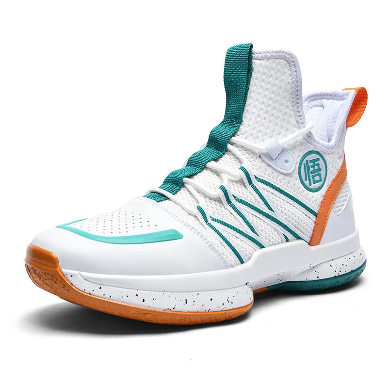 2024 New Dragon B Style Orange Mens Basketball Shoes Size 38-44 Air Cushioning Sport Sneakers Mesh Breathable Training Shoes