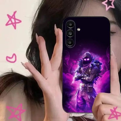 R-Royales F-Fortnites  Phone Case For Samsung S24,S21,S22,S23,S30,Ultra,S20,Plus,Fe,Lite,Note,10,9,5G Black Soft Cover