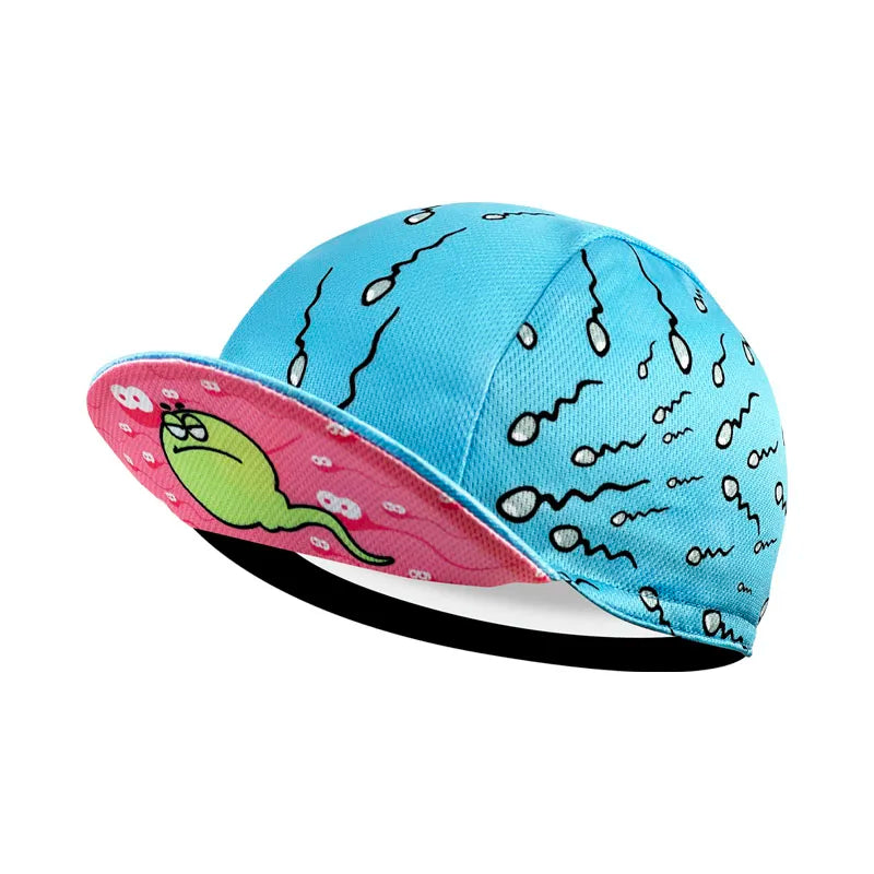 Red Retro Cycling Cap Black Series Most Popular Polyester Cycling Caps Sports Quick Dry Bicycle Hat Men Women Wear Absorb Sweat