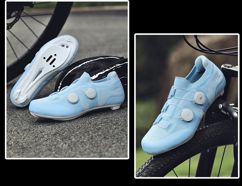Professional Men's Cycling MTB Shoes Route Cleats Speed Road Bike Sneakers Racing Women Flat Bicycle Mountain SPD Biking Footwear