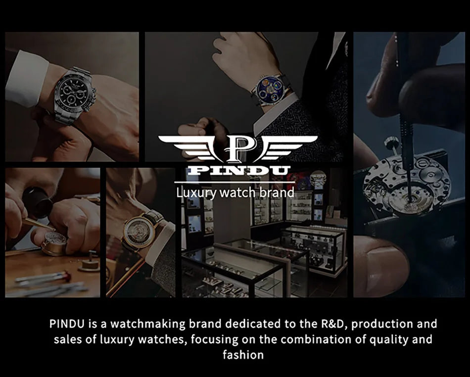 Pindu Horse Gambling Series Men's Full Automatic Mechanical Watch European Racing Roulette Entertainment Design Party Watch