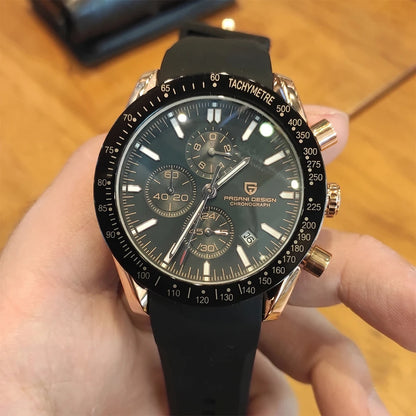 PAGANI DESIGN 45MM 2026 Relógio masculino de quartzo 30M impermeável, luxo business em aço inoxidável Relogio Masculino 5140