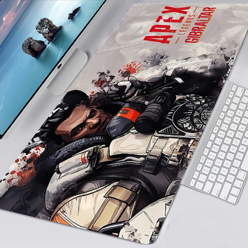 XXL Apex Legends Mouse Pad Art Large Overlock Edge Mat Rubber Speed PC Computer Gaming Anime Mousepad Desk Keyboard Mat Mausepad