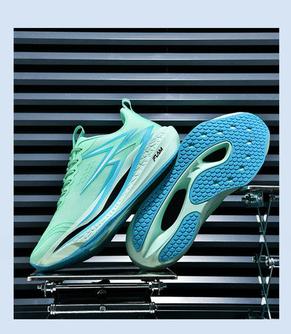 Men's Running Shoes Specialty Marathon Sports Shoes Breathable Lightweight Carbon Plate Women's Trend Athletic Sneakers Women