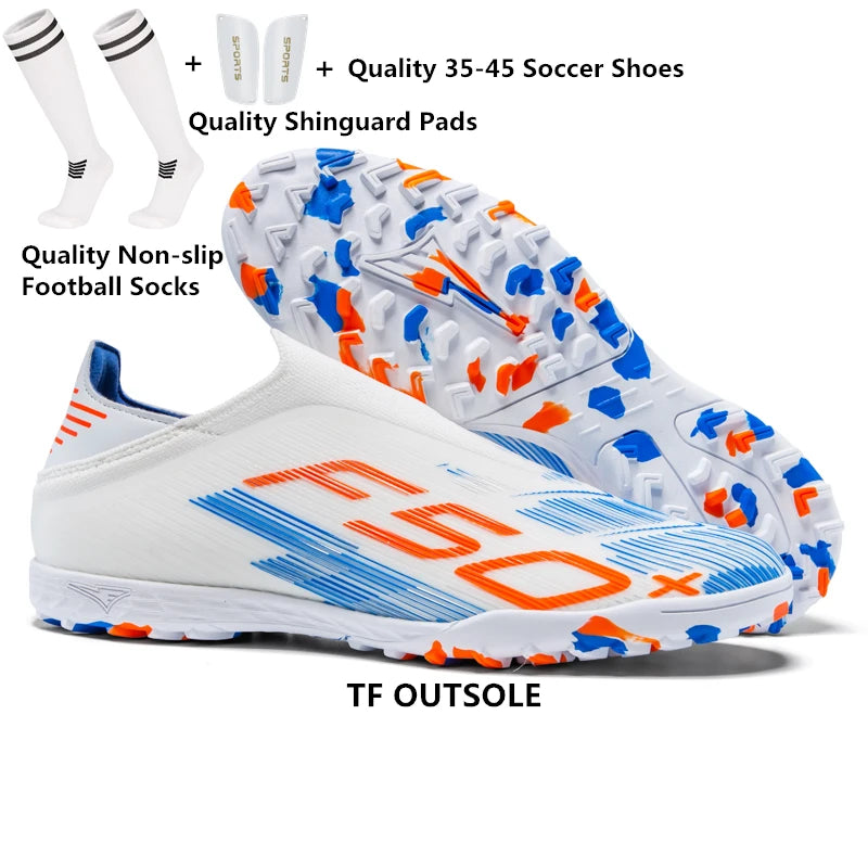 Pointure 35-45 Chaussures de football FG/TF pour hommes, futsal, professionnelles, unisexes, pour garçons, chaussures de football, baskets