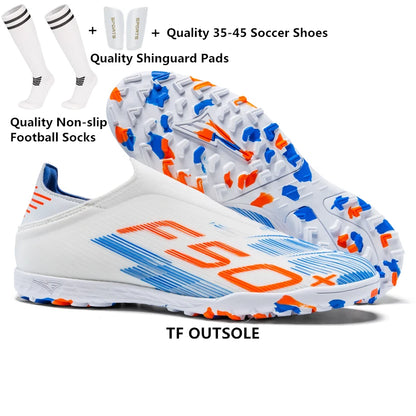Pointure 35-45 Chaussures de football FG/TF pour hommes, futsal, professionnelles, unisexes, pour garçons, chaussures de football, baskets