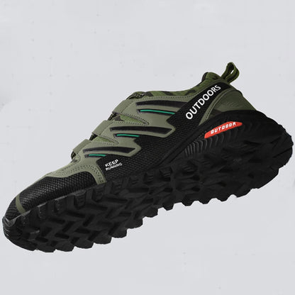 2025 New Men Hiking Shoes Outdoor Waterproof Sports Shoes Comfortable Leather Hiking Training Boots Large Size Tactical Shoe Men