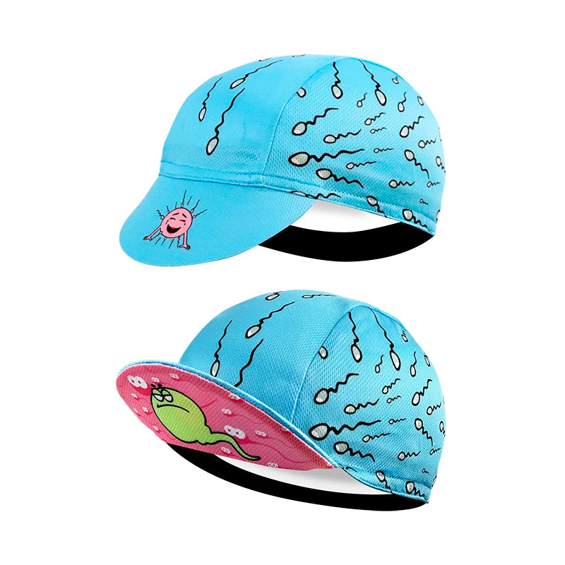 Red Retro Cycling Cap Black Series Most Popular Polyester Cycling Caps Sports Quick Dry Bicycle Hat Men Women Wear Absorb Sweat