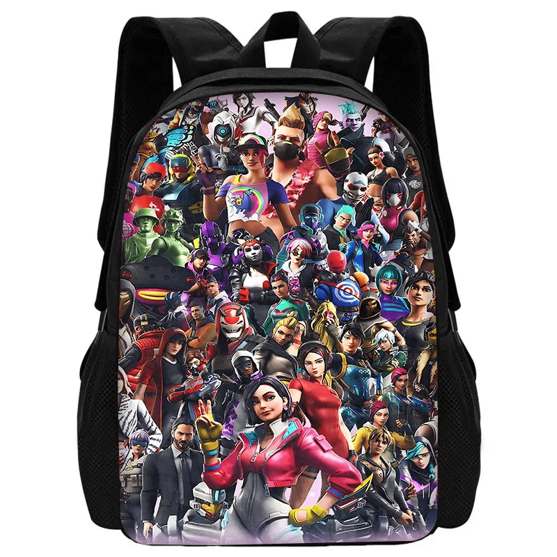 Hot Game FortniteS Kids Backpacks Boys and Girls Student Birthday Gift Child School Bags Unisex Camping Durable Rucksack