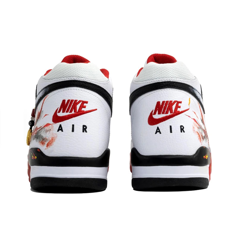 Custom Sneakers Nike Flight Legacy Kaleidoscope Destiny Gradient Dye Mid-Top Retro Basketball Shoes for Men