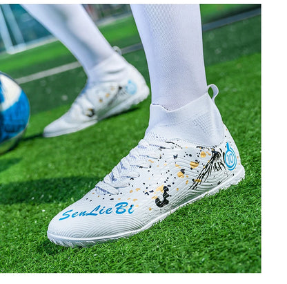 Nouvelles chaussures de football professionnelles pour hommes, chaussures de football antidérapantes, unisexes, respirantes, chaussures de futsal, nouvelles chaussures à crampons, livraison directe, ultralégères