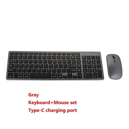 Russian/Hebrew/Spanish/Portuguese/Korean Bluetooth 5.0 & 2.4G Wireless Rechargeable Keyboard For Tablet iPad PC Android IOS Win