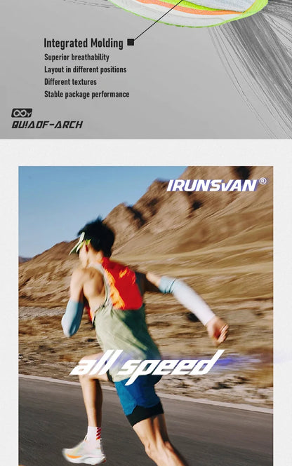2025 IRUNSVAN SHADOW WING 2.0 PRO Marathon Air Cushion Sports Running Shoes Carbon Plate Trail Running Shoes Lightweight Sneaker