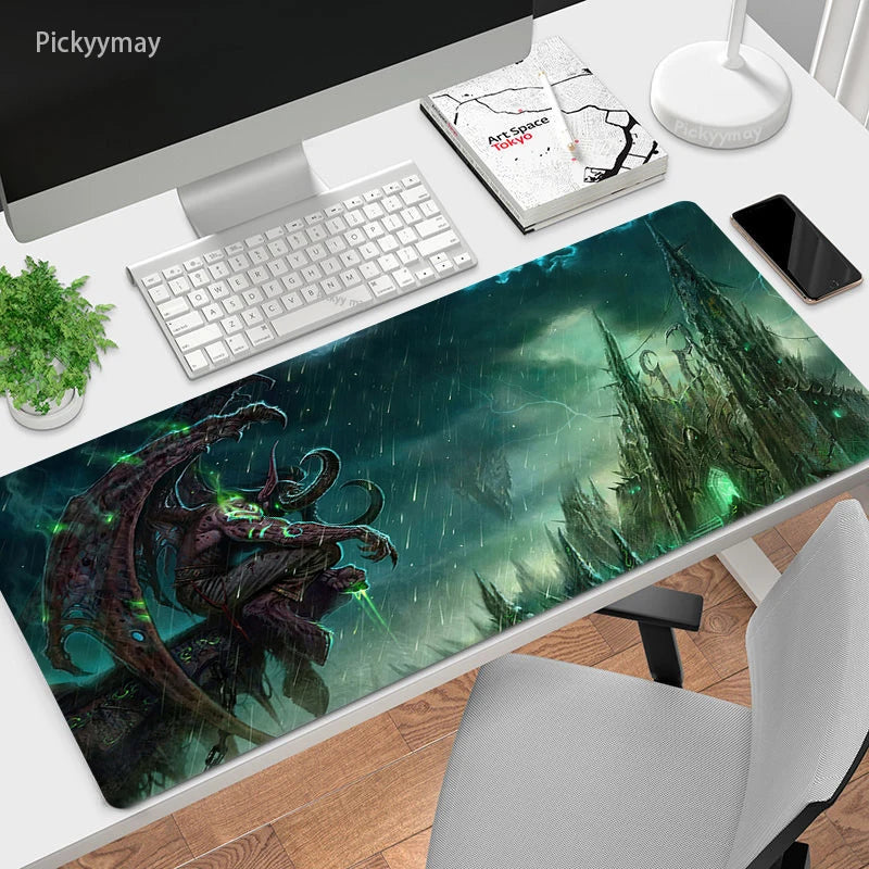 World Of Warcraft Mouse Pad Computer Laptop Mouse Mat Large Mousepad Keyboards Table Carpet  Gaming Desk Play Mats Locking Edge