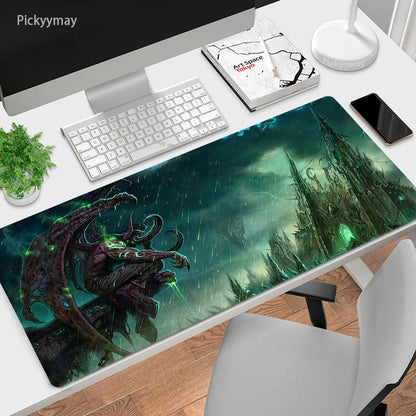 World Of Warcraft Mouse Pad Computer Laptop Mouse Mat Large Mousepad Keyboards Table Carpet  Gaming Desk Play Mats Locking Edge