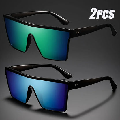 2-4PCS Oversize frame One-piece Goggle Men Woman Sunglasses Interior Accessory Protective Gears Anti Glare Car Driving Glasses