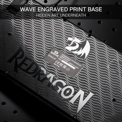 Redragon K516 Shiva TKL Wired RGB Gaming Keyboard, 87-Key Mechanical Feel Membrane Keyboard with RGB Backlit, Programmable Macro Keys & Anti-Ghosting