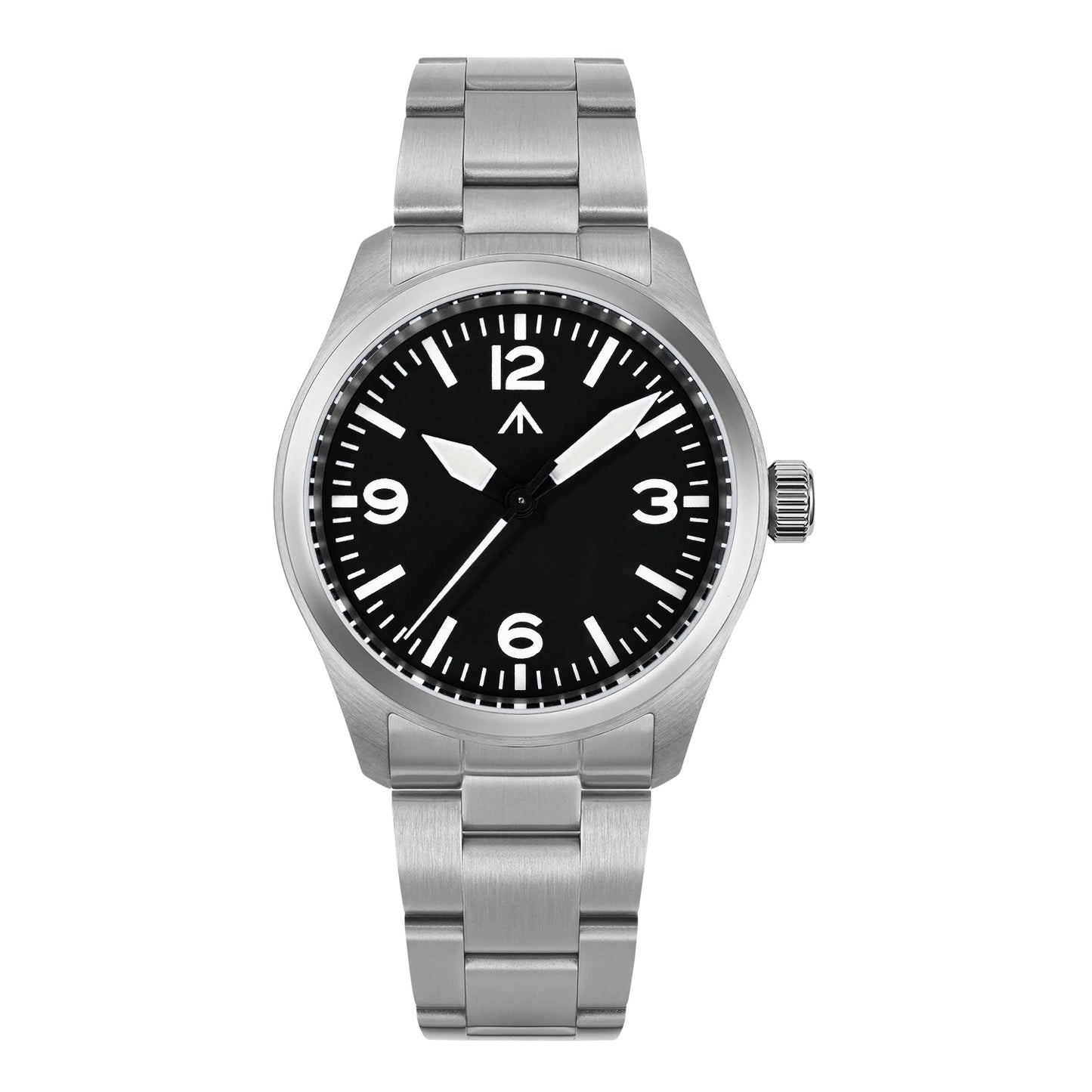 Militado ML08 V2 Vintage-Quarzuhr Military VH31-Uhrwerk Doppeltes Saphirglas C3 BGW-9 Leuchtend Wasserdicht 38mm Uhr